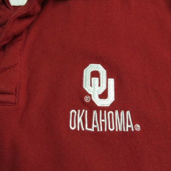 2XL Oklahoma Sooners Slim Fit Men Cotton #08X Polo - Picture 3 of 6